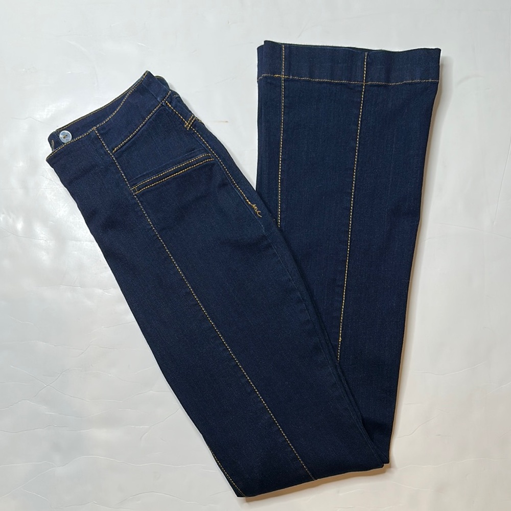 INC High Waist Back Zip Blue Jeans